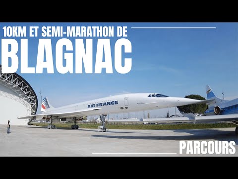 Parcours du 10km et du Semi-marathon de Blagnac 2024