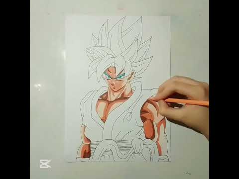 Drawing Goku Super Saiyan Blue 💙 || from Dragon Ball Super #goku #dragonballsuper