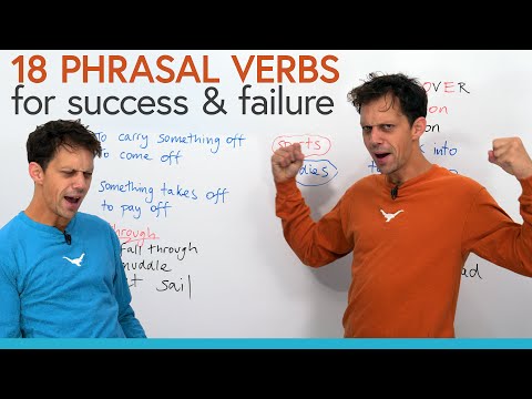 18 PHRASAL VERBS in English for success and failure