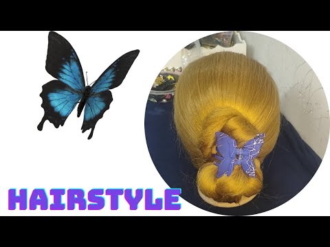 Very Simple Bun With Clucher Clip ||😫🙏👍, #viralvideo #video #youtube #1000subscriber #bun#hair