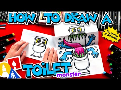 How To Draw A Toilet Monster Folding Surprise