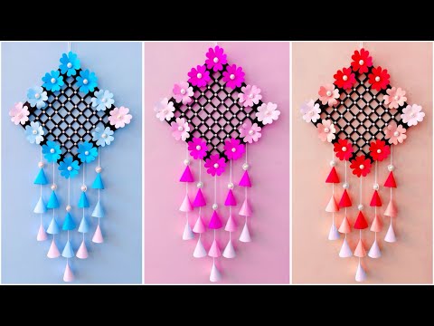 Easy and Quick Paper Wall Hanging Ideas / A4 sheet Wall decor / Cardboard  Reuse /Diwali decoration