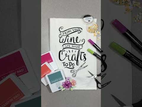 Drink your wine, we have crafts to do!  #stampinup #diycrafts #papercrafts