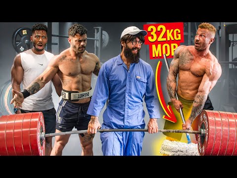 ANATOLY Use 32kg Mop in a GYM | ELITE Powerlifter Pretended to be a CLEANER #33