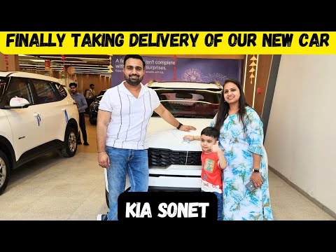 Finally Taking Delivery Of Our New Car ❤️ | Kia Sonet 2024