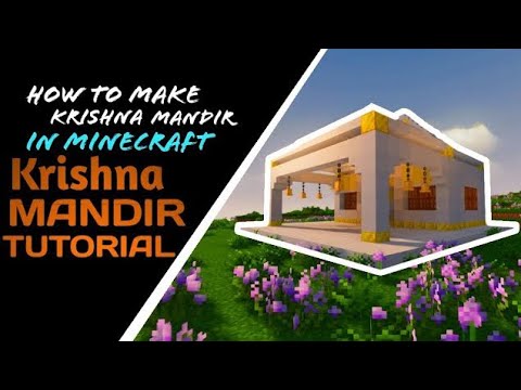 How to make Krishna mandir tutorial|| Krishna mandir in Minecraft|| #trending #viral #minecraft