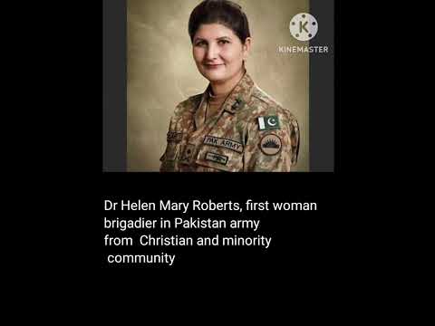 Dr Helen Mary Roberts first woman brigadier in Pakistan army #currentnews #currentaffairs #gk