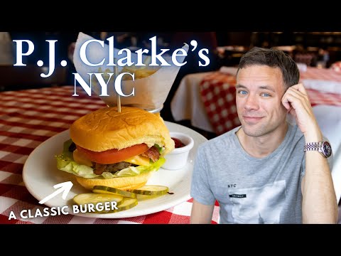 Eating a Classic NYC Burger at the Original P.J. Clarke's