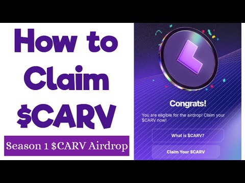 How to Claim $CARV from Season 1 CARV Airdrop | How to Stake #CARV #WhyCARVNow