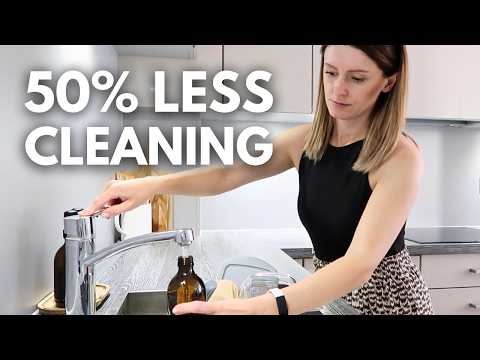 Minimalist Cleaning Routine for 50% LESS CLEANING 🧽 Simple Cleaning Habits