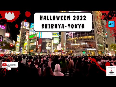 [4K] Insane Halloween 2022 Shibuya, Tokyo / Salvaje Halloween 2022 Shibuya, Tokio