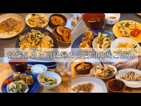 【妊婦の２日間の晩ごはん】体調優先で作るご飯 / 妊婦と３歳児の食事