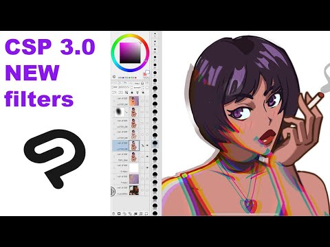 New Filters in Clip Studio Paint 3.0 - Tutorial for Beginners