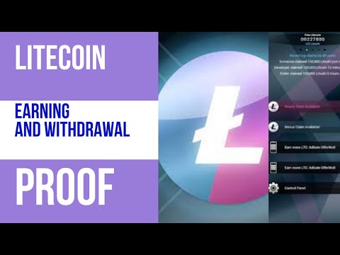 Litecoin earning and withdrawal proof