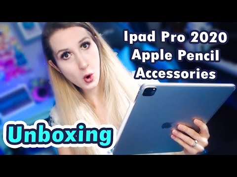 Ipad Pro 2020 & Apple Pencil Unboxing + Accessories Case and Keyboard