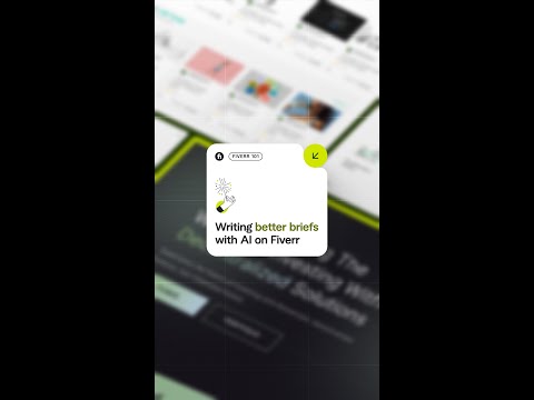 How to use Fiverr's AI tools to write a brief #shorts #brief