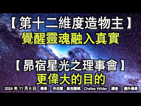 【第十二維度造物主】《覺醒靈魂融入真實》【昴宿星光之理事會】《更偉大的目的》