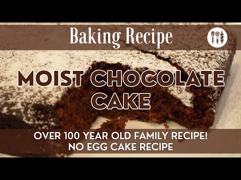 Moist Chocolate Cake | Over 100 Year Old Family Recipe | No Egg Cake Recipe