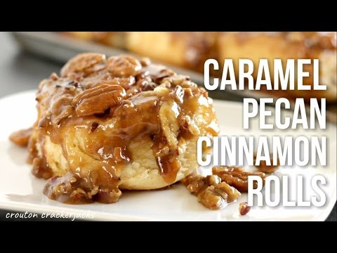 Caramel Pecan Cinnamon Rolls!! Homemade Sticky Buns Recipe