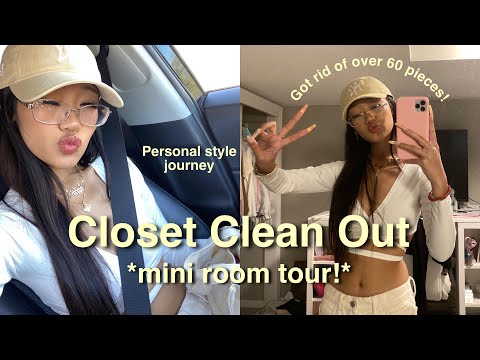 clean out my closet with me! *over 60 pieces*