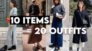 10 ITEMS, 20 AUTUMN OUTFITS | What I'm Packing For Europe!