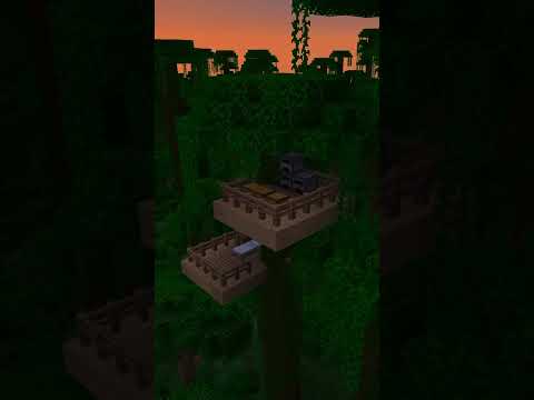 Tree House In Minecraft 1 20#shorts