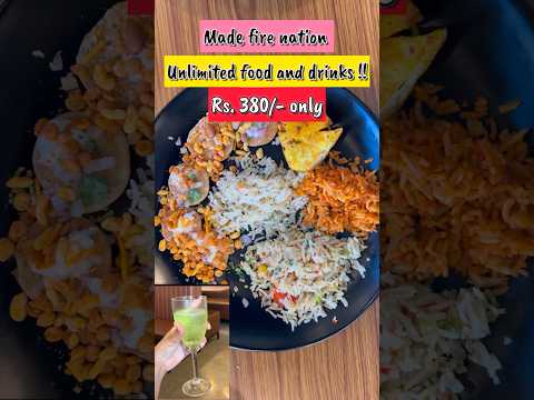 Unlimited food in just 380/- made fire nation, seasons mall pune #unlimitedfood #unlimitedbuffet