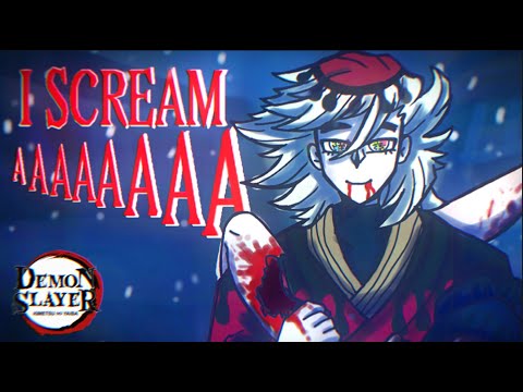 ⚠️FLASH/ BL00D⚠️Touch Me I Scream meme | animation meme | Demon Slayer Ft. Doma