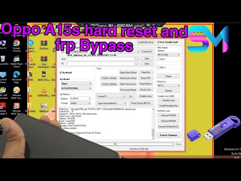 Oppo A15s hard reset in Kannada || frp bypass number lock & pattern lock remove umt pro dongle💻💻💻