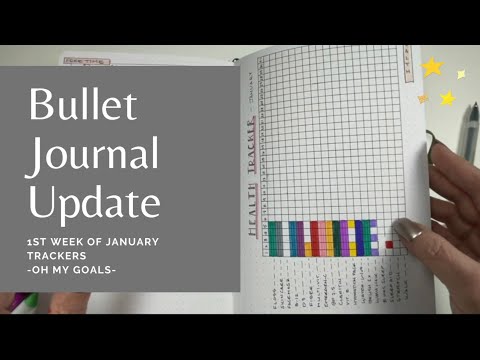 Bullet Journal Tracker Updates - 1st Week of January Progress