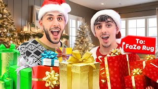 What I Got FaZe Rug For Christmas! **FAMILY GIFT OPENING**