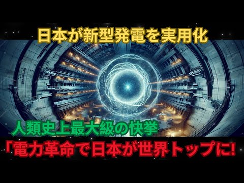 日本が新型発電を実用化 「人類史上最大級の快挙 「電力革命で日本が世界トップに!