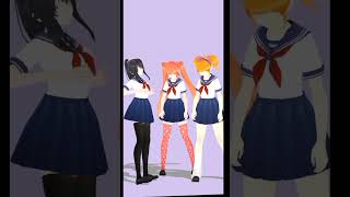 Vaanitosa Ayano x Osana x Rainaru #mmdshorts #yanderesimulator