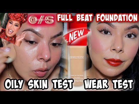 OILY SKIN APPROVED?! || @ONESIZEBeauty FULL BEAT FOUNDATION|| REVIEW + WEAR TEST  WORTH THE BUY?!