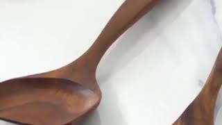 Thailand Teak Natural Wood Cooking Utensil Set