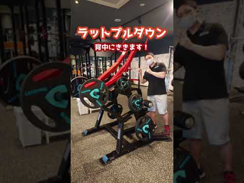 【背中トレ】ラットプルダウンのご紹介！【佐野市田沼24Hジム：AEGYM】 #Shorts