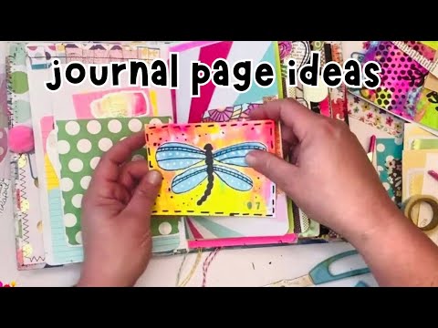 Journal Flip Through and Decorating my Junk Journal  Pages | Creative Journaling Ideas