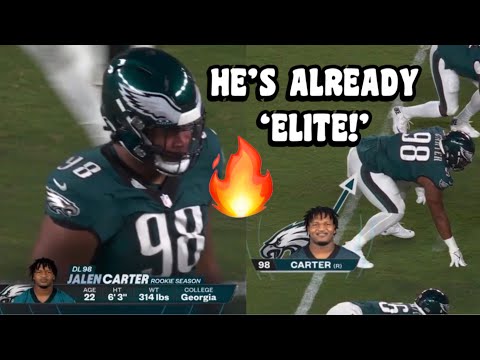 Eagles ‘Rookie’ Jalen Carter Vs Vikings 🔥 2023 Vikings Vs Eagles NFL Week 2 highlights