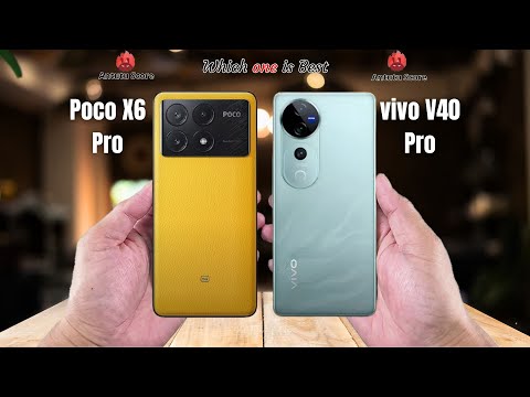 Poco X6 Pro vs Vivo V40 Pro  Full comparison ⚡Which one is Best