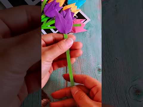 flower bucket artcraft #art #craft #design #diy #youtubeshorts #papercraft  #artpaperflower