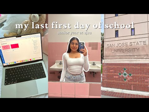 my *official* last first day of school vlog | classes, birthday festivities, night out