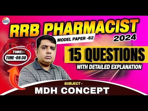 RRB Pharmacist | Model Paper - 62 | Non Pharma | 25 Question With Detailed Explanation