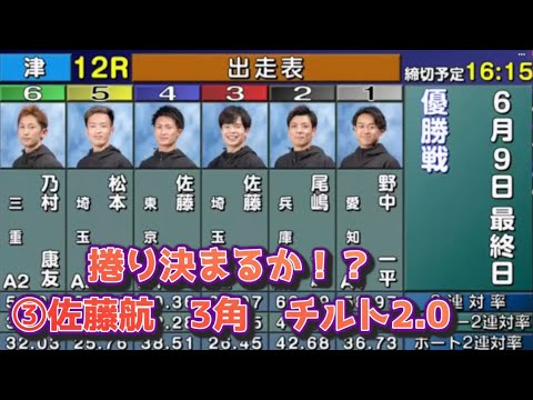 【津競艇】優勝戦①野中②尾嶋③佐藤④佐藤⑤松本⑥乃村