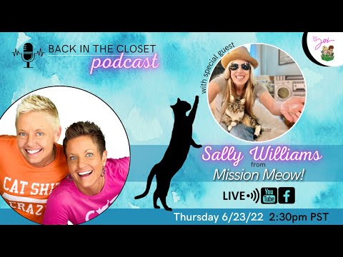 Sally Williams from Mission Meow | Back In The Closet | Two Crazy Cat Ladies