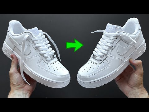 HOW TO LACE NIKE AIR FORCE 1 LOOSE (FOR LONG LACES)