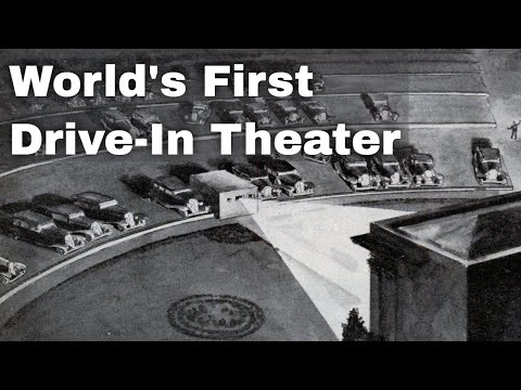 6th June 1933: World's first drive-in theatre opens in Camden County, New Jersey