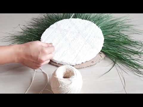 Betel Leaf and Garike backdrop decoration for Ganesha Pooja | Ecofriendly Durva Grass Decor