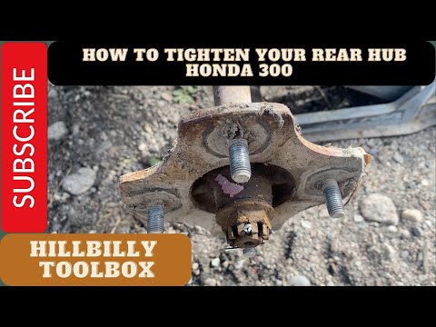 Honda 300 or 400 Fourtrax - Rear tire wobbles? How to tighten your loose rear hub