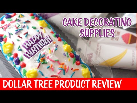 Dollar Tree Cake Decorating Supplies Review - Cheap Cake Decorating Ideas