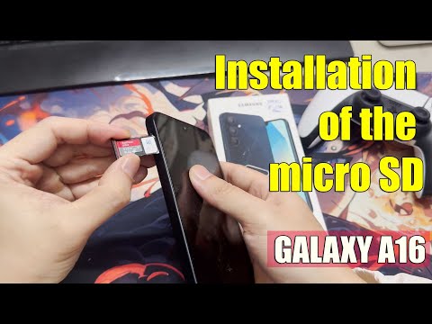 Samsung Galaxy A16 5G: How to insert the microSD card. Installation of the micro SD